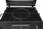 GRILL WĘGLOWY BBQ - ŻELIWNY RUSZT XXL 57 x 43 cm DUŻY ZAMYKANA POKRYWA