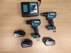 Dwie wkrętarki 18V Makita DDF485Z 50 Nm 3x5.0Ah + ładowarka